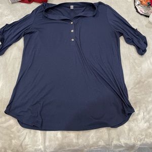 Navy Blue Blouse (USED)